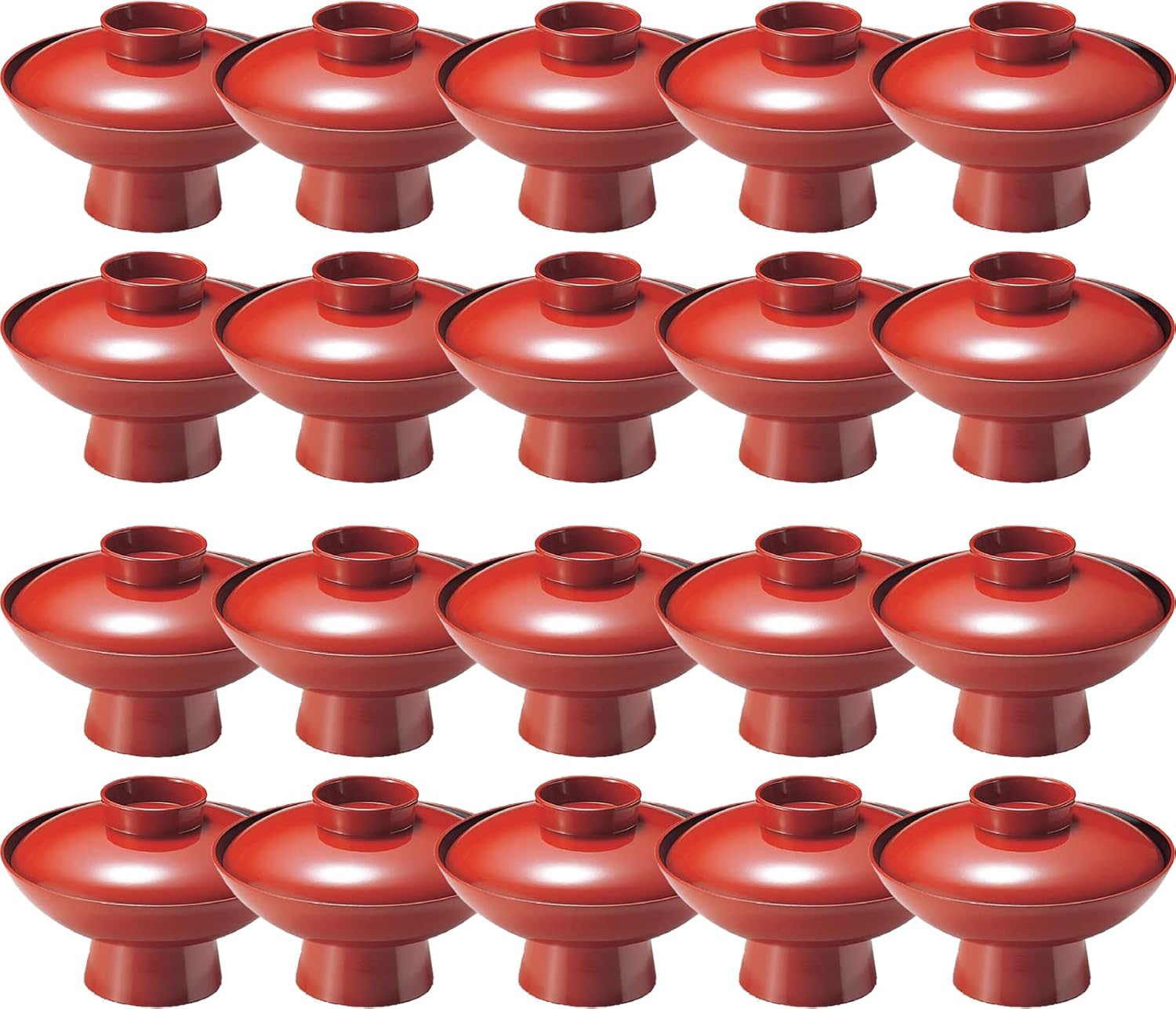 木製漆器 山人艸果蒔絵 煮物椀 山中塗 蓋付煮物椀五客揃い